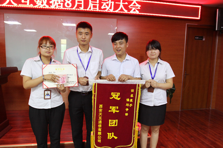 天互數(shù)據(jù)7月銷(xiāo)售冠軍團(tuán)隊(duì)雪豹隊(duì)--銷(xiāo)售一部 
